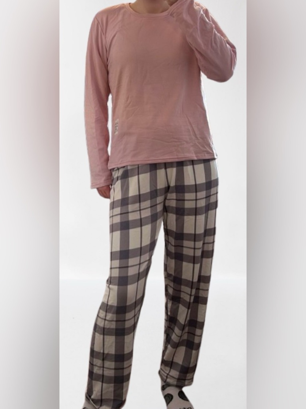 Comfy Pink & Grey PJ Set